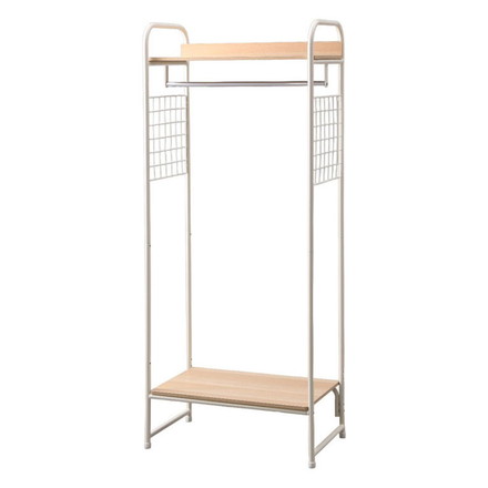 アイリスオーヤマ ハンガーラック スタイルハンガー2WAYタイプ プレミアム メッシュパネル付き PI-B4 ホワイト