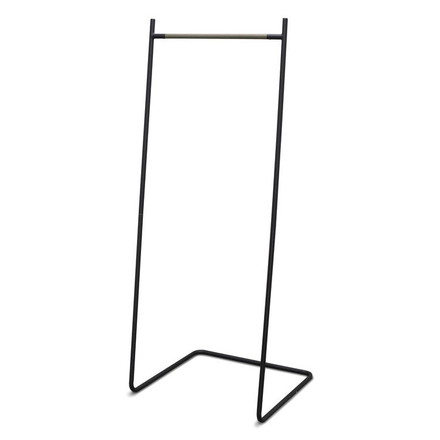 アイリスオーヤマ ハンガーラック スタイルハンガー ベーシックタイプ PI-B150 ブラック スリム コートハンガー