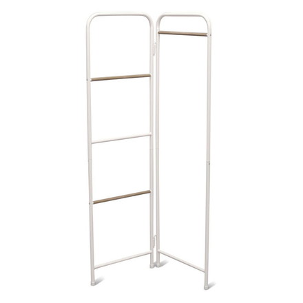 アイリスオーヤマ ハンガーラック スタイルハンガー 折りたたみタイプ PI-O150 ホワイト スリム コートハンガー