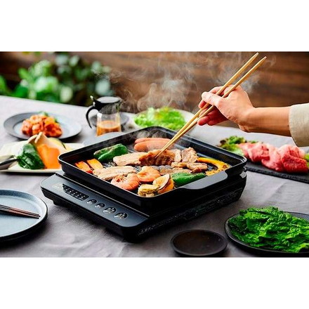 IH専用焼肉プレート IHKP-YP14-B ブラックアイリスオーヤマ