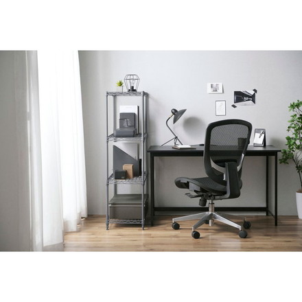 アイリスオーヤマ カラーメタルラック 幅75cm 4段 高さ123cm CMM-75124 ダークグレー