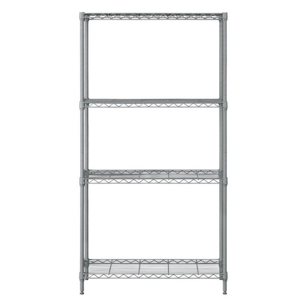 アイリスオーヤマ カラーメタルラック 幅75cm 4段 高さ143cm CMM-75144 ダークグレー