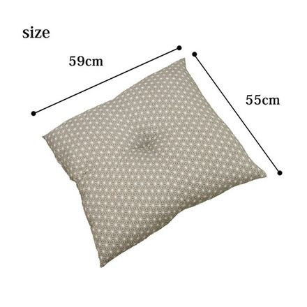 座布団 銘仙判 日本製 錦 ブルー 約55cn×59cm 2枚組