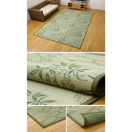 い草花ござ カーペット 『流水』 本間4.5畳(約286.5×286cm)