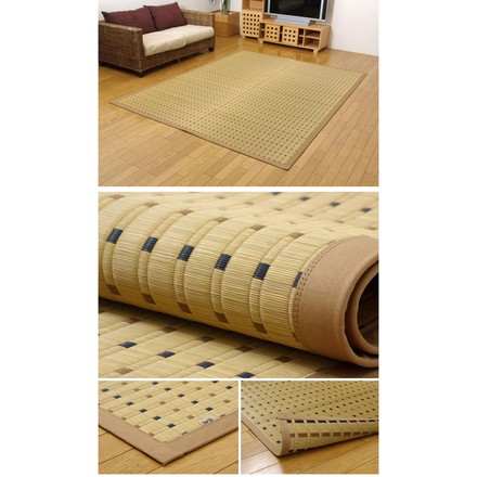 純国産 掛川織 い草カーペット 『スウィート』 江戸間2畳（約174×174cm)