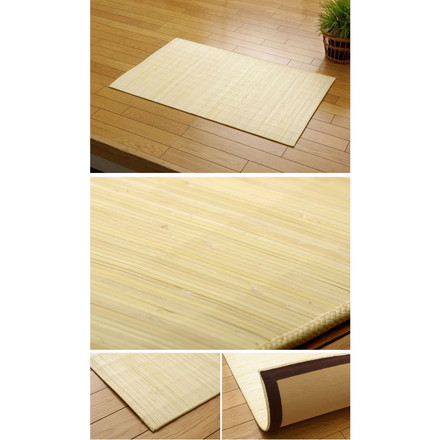 インドネシア産 39穴マシーンメイド 籐むしろマット 『ジャワ』 80×420cm