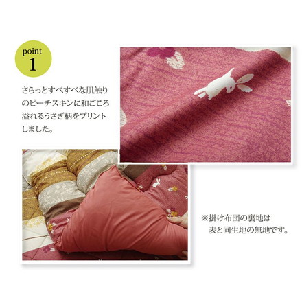 和柄 こたつ布団セット 長方形特大 『こよみ』 グリーン 205x315cm