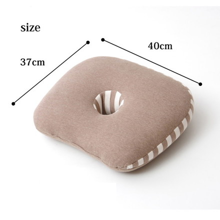 クッション 低反発 快適フィット マイクロファイバー 無地 エルマー ブラウン 約40×37cm