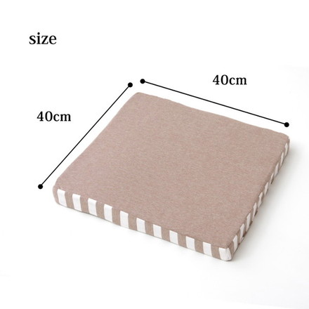 クッション 低反発 無地 シート エルマー ピンク 約40×40cm 中・低反発ウレタン40mm