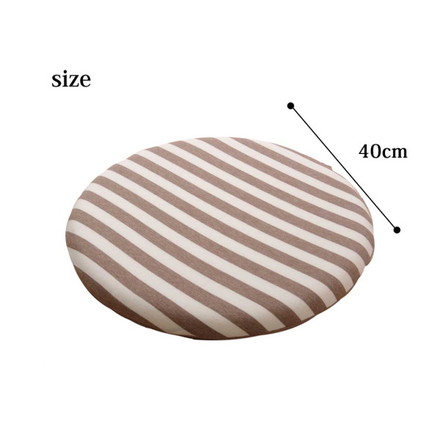 クッション 低反発 シート 円形 マイクロファイバー 無地 エルマー ピンク 約40cm丸