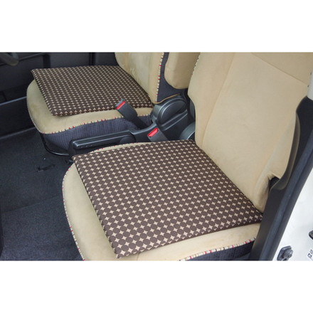 車用クッション カークッション クッション い草クッション 抗菌防臭 消臭 マーブル無染土マチ付シート ブラウン