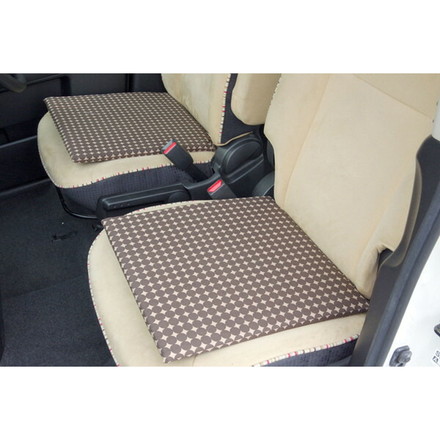 車用クッション カークッション クッション い草クッション 抗菌防臭 消臭 マーブル半Pマチ付シート グリーン