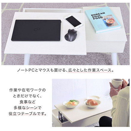 リフティングテーブル ドレッサー 昇降式 半完成品 デスクドレッサー コンパクト 収納 女優ドレッサー