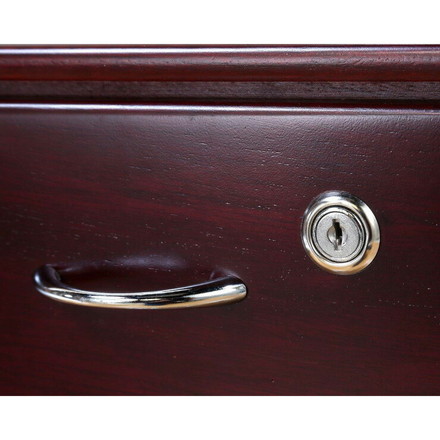 全段鍵付きチェスト 桐製 マルチチェスト FAX台 電話台 チェスト 鍵付き 書類収納