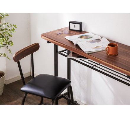 カウンターテーブル 幅120cm テーブル カウンターテーブル バーテーブル 飲食店 リビングテーブル モダン 木目調 ヴィンテージ