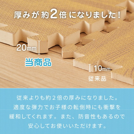ジョイントマット 大判 厚手 2cm 60cm 16枚 3畳 特級防音 断熱 保温 耐熱 抗菌 防臭 グレー