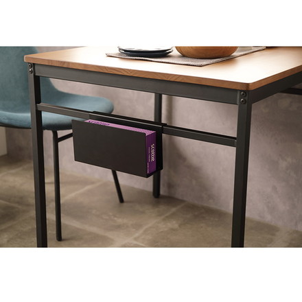 ダイニングテーブル 幅75cm 2人掛け 2人用 天然木 木製 スチール脚 北欧