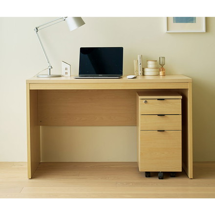 デスクワゴン 引き出し キャスター付き 鍵付き 木目調 ファイル収納 A4サイズ 収納ワゴン 省スペース コンパクト