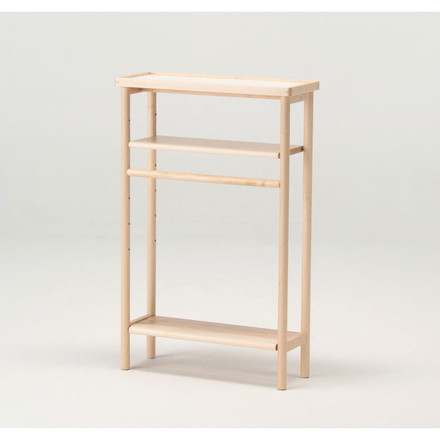 【日本製 バスラック メープル材】 ラック シェルフ オープンラック オープンシェルフ 収納 省スペース ウレタン塗装