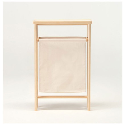 【日本製 ランドリーラック メープル材】 ランドリーバッグ 洗面所 ランドリー タオル掛け 洗濯物 ウレタン塗装 木製