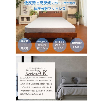 アキレス Achilles 優しく支える体圧分散マットレス シングル 高反発マットレス 三つ折り マット 160N