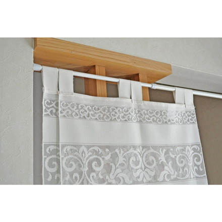 日本製 幅と丈を調整できるのれん 幅45cm×丈250cm 2枚入り 暖簾 仕切り マルチボーダー オーナメント