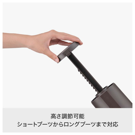 ライクイット (like-it) 靴 収納 ブーツ スペースセーバー 約幅12x奥10.8x高35.5~49.5cm ホワイト 日本製 BH-01L ブーツ収納スタンド ブーツ収納ラック ブーツ収納玄関 型崩れ防止 省スペース