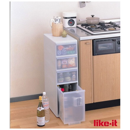 ライクイット ( like-it ) キッチン収納 スリムストレージ ミディストッカー
