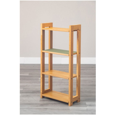 55シェルフ リノ ピスタチオグリーン ラック 書棚 ブックシェルフ 本棚 オープンラック 教科書 収納棚 勉強机