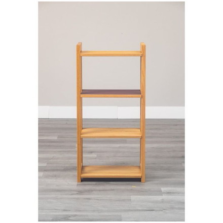 55シェルフ リノ バーガンディ ラック 書棚 ブックシェルフ 本棚 オープンラック 教科書 収納棚 勉強机 スリム