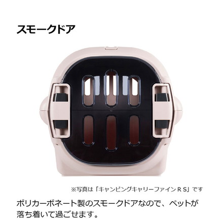 リッチェル ペット用 キャリー ケース コンテナ Sサイズ キャンピングキャリー ファインR クレート キャリーバッグ ハード 犬用 猫用 犬 猫 小動物 旅行 通院 防災 避難 日本製 国産 アイボリー