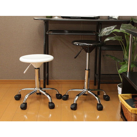 ガス圧チェアー 丸椅子 カウンターチェアー バーチェアー 回転チェアー キャスター付き キッチン スツール