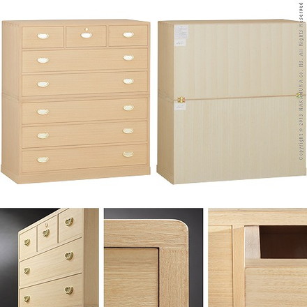 総桐収納箪笥 6段 井筒（いづつ） 桐タンス 着物 収納 国産(代引き不可)