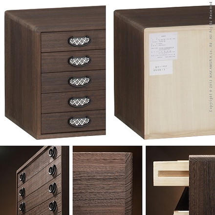 日本製 完成品 焼 桐 タンス 5段 五段 桐タンス 着物 収納 国産 幅98 チェスト 高さ41 奥行き45