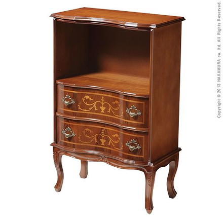 完成品 ファックス台 イタリア製 猫脚 ヴェローナクラシック 引き出し付き 幅58 コンパクト スリム 大容量