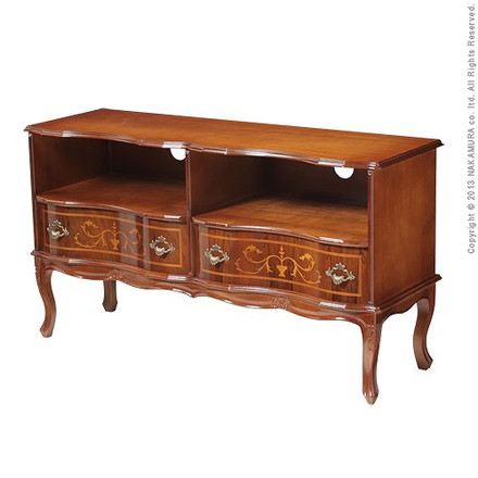 完成品 イタリア製 猫脚 テレビボード 幅110 ワイド ヴェローナ クラシック ローボード 引き出し付き 収納