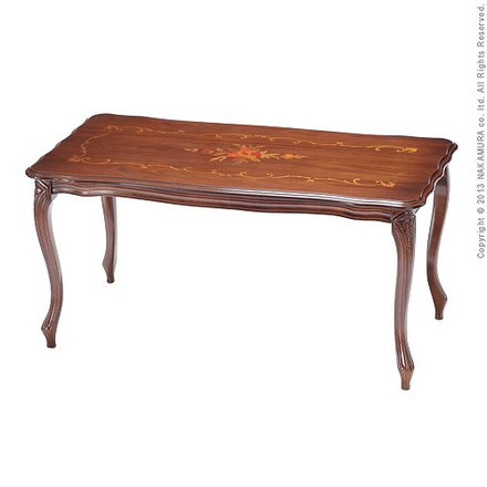 イタリア製 ヴェローナ クラシック コーヒーテーブル 幅100 長方形 四角形 奥行き50.5 100×50.5