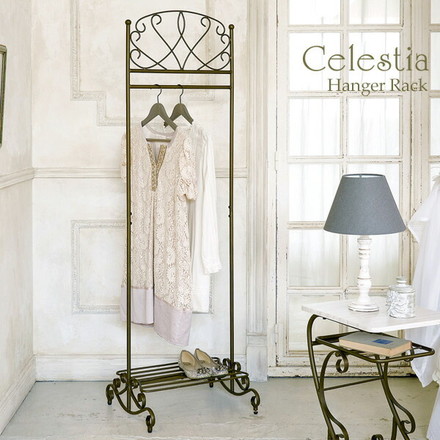 ハンガーラック Celestia(セレスティア) ハンガーラック パイプハンガー 洋服掛け ゴールド