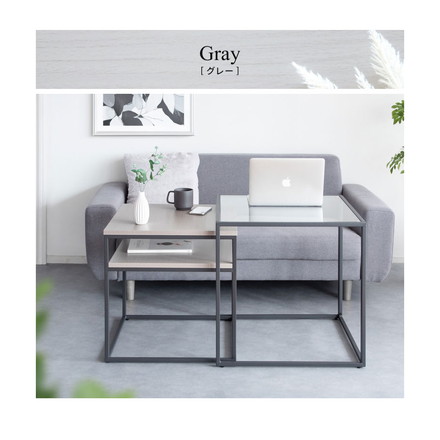 ネストセンターテーブル Poluca ポルカ センターテーブル ソファテーブル サイドテーブル ブラウン