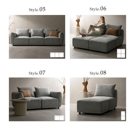 ユニットソファ Palu パル オットマン ソファ 組み合わせソファ 組み合わせ リラックス ゆとり座面