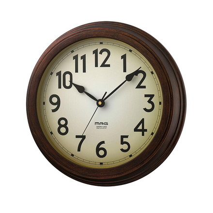 ノア精密 MAG 電波掛時計 大正館 タイショウカン W-778 BR-Z 電波 電波時計 掛け 掛け時計