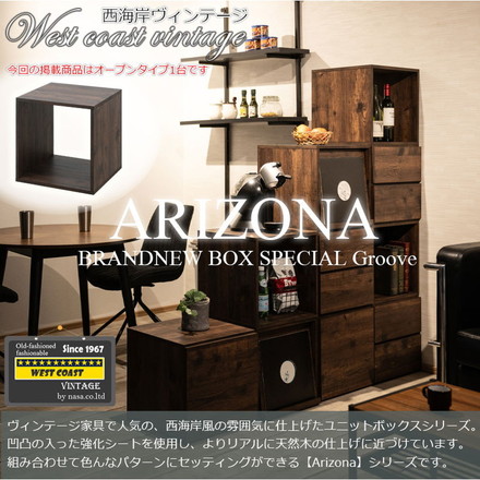 arizona キューブボックス オープンタイプ 飾り棚 収納ボックス ラック 台 収納ラック レコード収納 LP