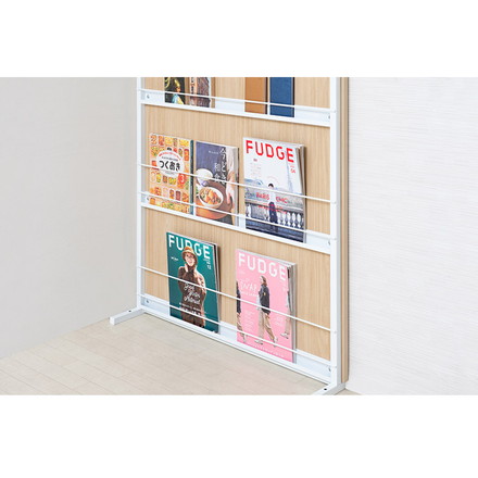 突っ張りマガジンラック マリンナチュラル 幅90cm パーテーション 日本製 パーティション パンフレット サロン