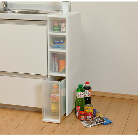 リセ スリムストッカー 幅18cm 引出し4段 S2M1L1 日本製 JEJ ジェイイージェイ すき間収納 隙間