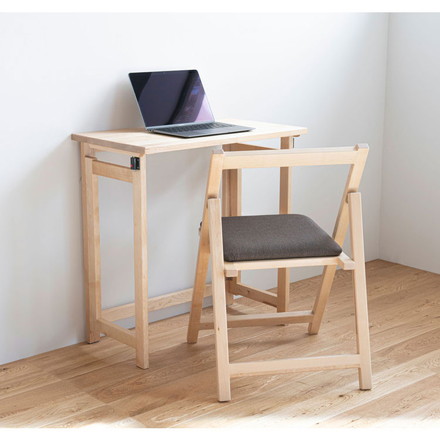 天然木 収納式 折りたたみチェア ゆったり座面 ダイニングチェア 1脚 折り畳み チェア 椅子 イス フォールディングチェア スリム