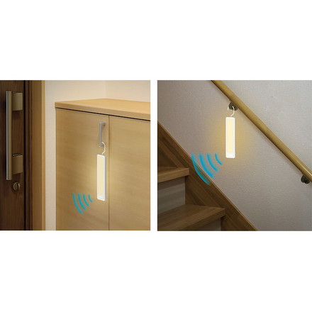 どこでもひっかけ 薄型 センサーライト 防犯 フットライト 充電式 人感センサー LED 自動点灯 防犯 間接照明