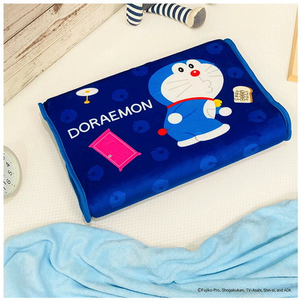 ジュニアソフト低反発まくら ドラえもん 35×25cm 低めの枕 高さ5cm 洗える枕カバー まくらカバー 子供