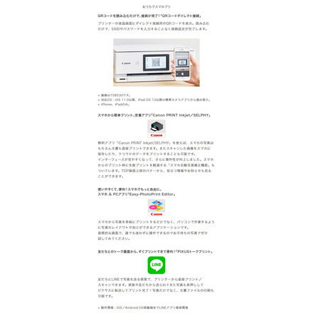 Canon インクジェット複合機 TR8630a