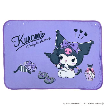 サンリオ クロミ やわらかシープひざ掛け 70×100cm ブランケット 膝掛け 毛布 裏ボア 肌掛け あったか