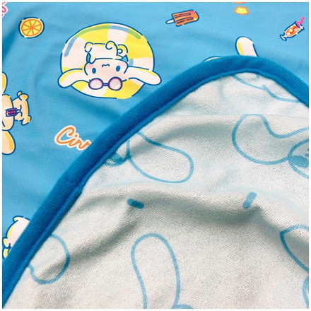 クールブランケット シナモンロール 100×70cm リバーシブル パイル生地 接触冷感シリーズ